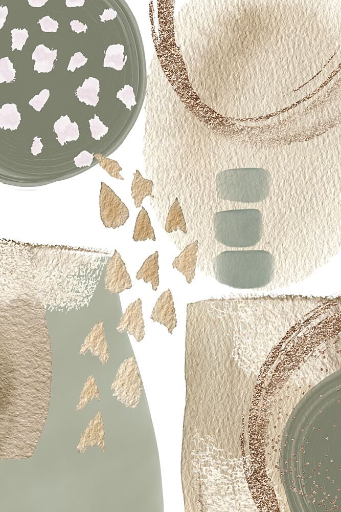 Abstract Earthy Shapes art print by Sally Ann Moss for $57.95 CAD
