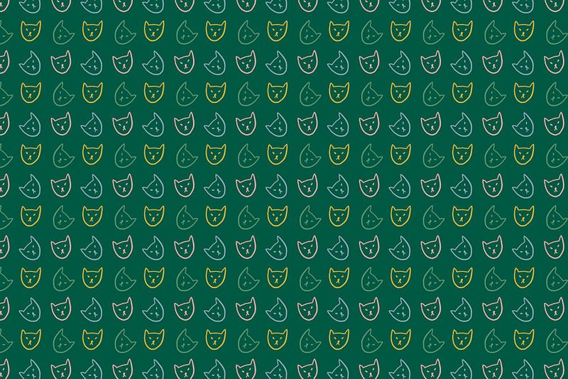 Catpatternno05 art print by Treechild for $57.95 CAD