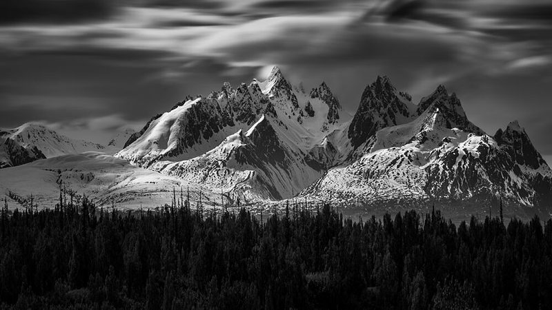 Winter Mountain Majesty art print by John R Huang for $57.95 CAD