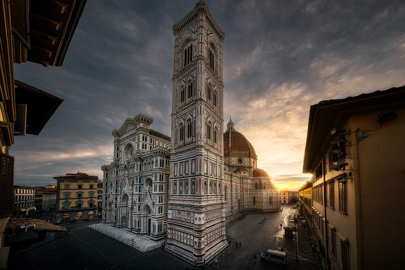 Florence Duomo Sunrise art print by Jo Gen for $57.95 CAD