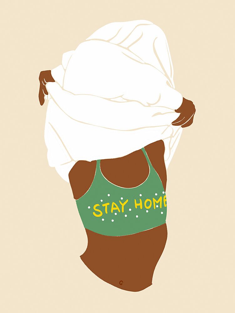 Stay Home Comfort art print by Uma Gokhale for $57.95 CAD