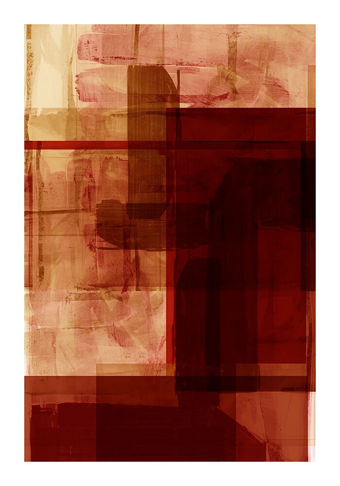 Warm Geometric Abstract Layers art print by Cartissi for $57.95 CAD