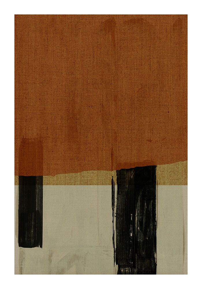 Terracotta Abstract Forms art print by Cartissi for $57.95 CAD