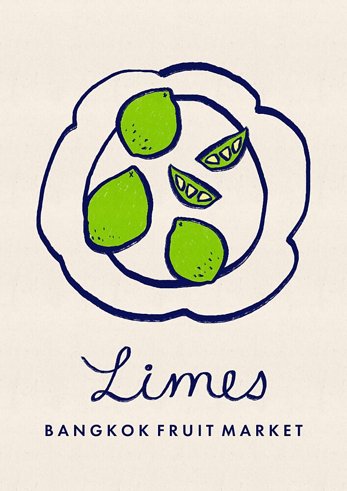 Bangkok Limes art print by Dirkie Nell for $57.95 CAD