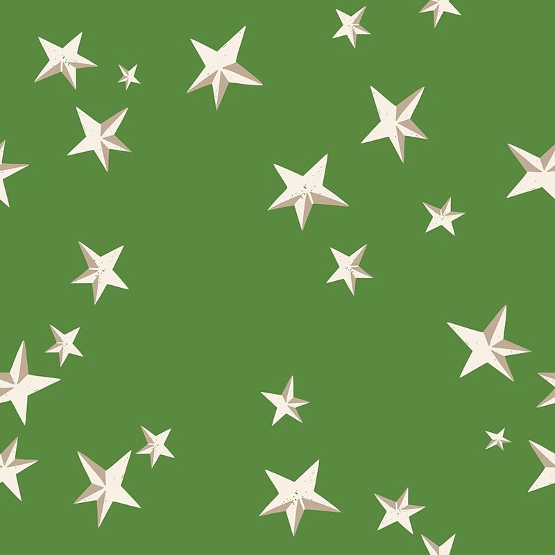 Scattered Green Stars art print by Annick for $57.95 CAD