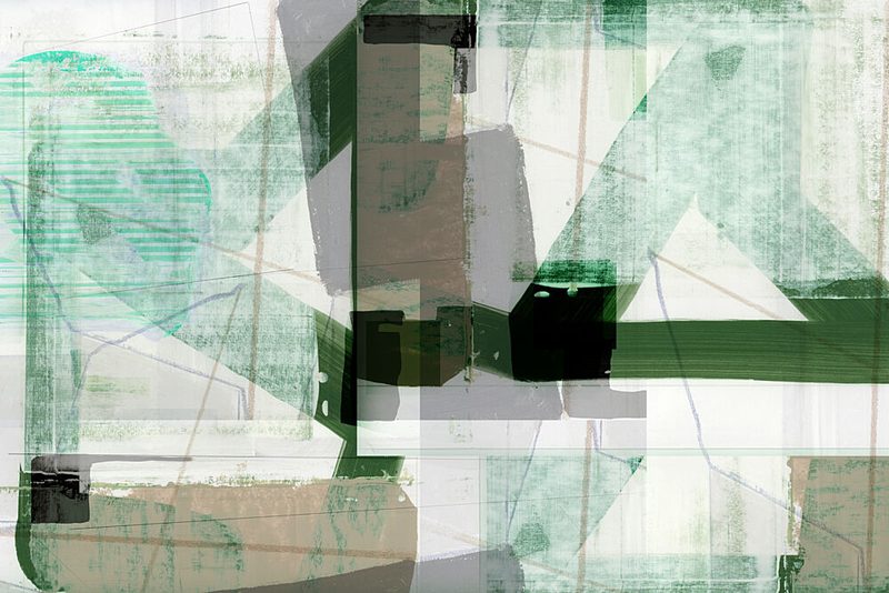 Muted Geometric Layers art print by Cartissi for $57.95 CAD