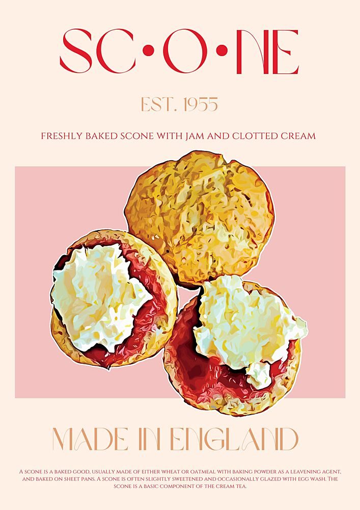 Afternoon Tea Scones art print by Nazma Khokhar for $57.95 CAD