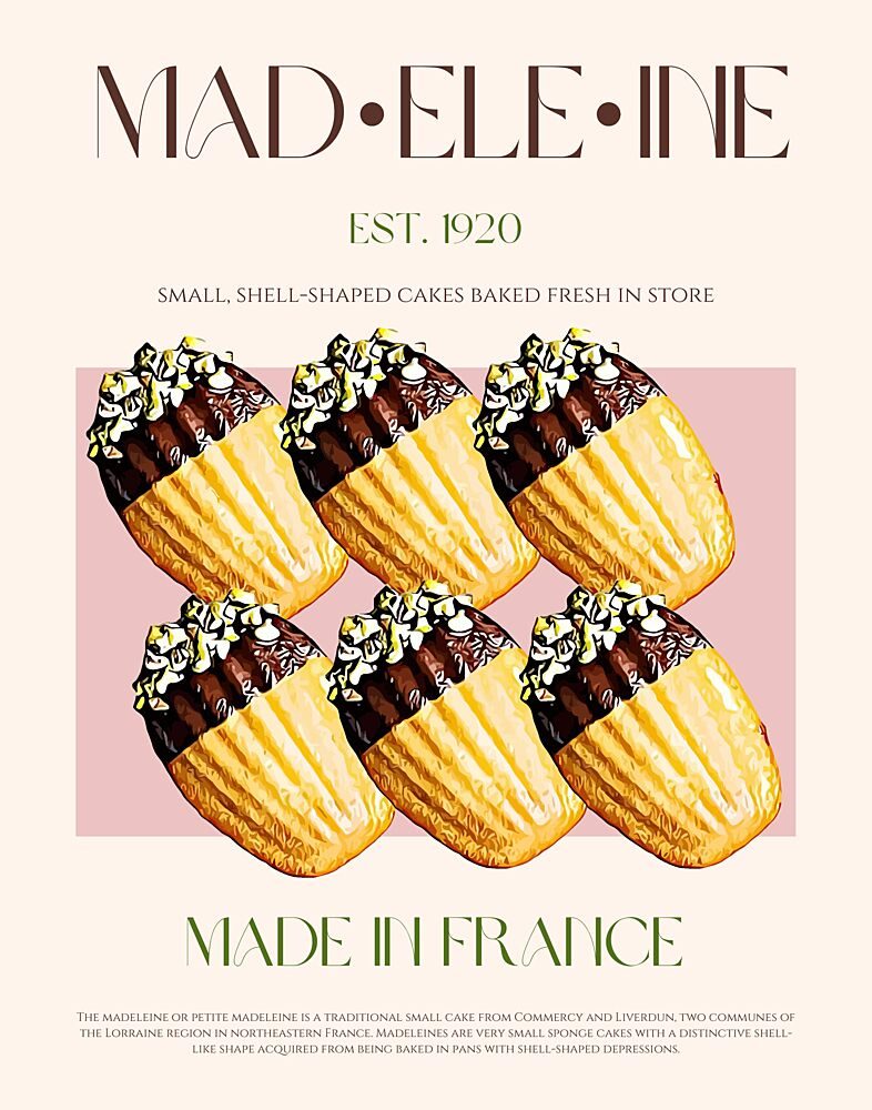 Chocolate Dipped Madeleines art print by Nazma Khokhar for $57.95 CAD