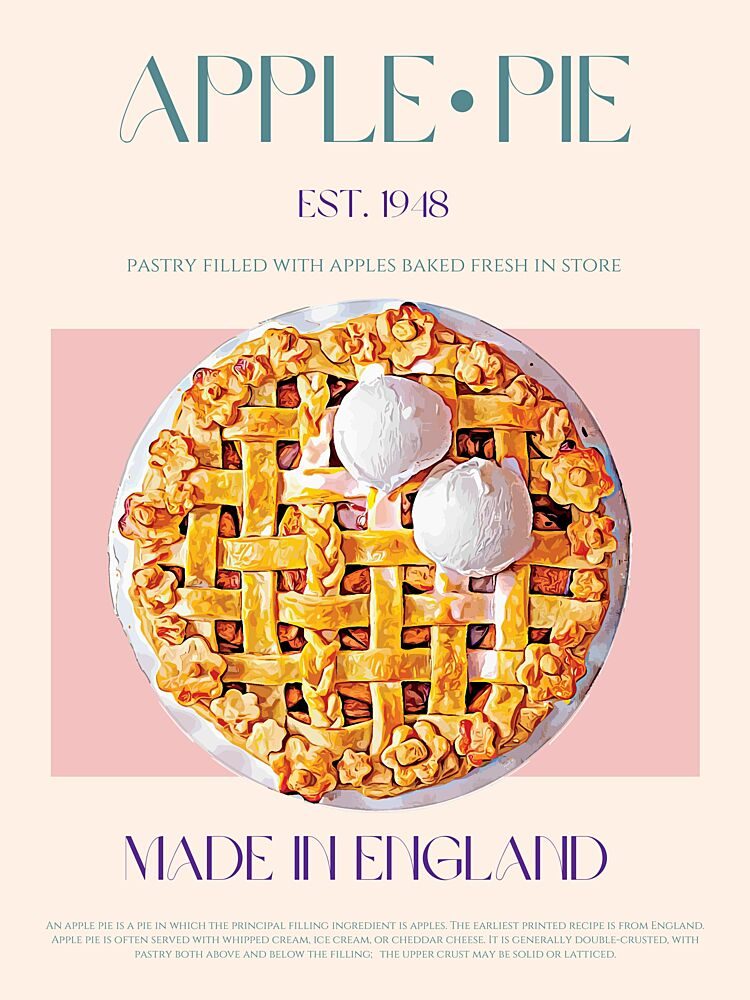 Apple Pie art print by Nazma Khokhar for $57.95 CAD