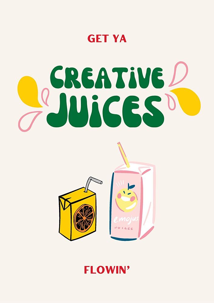 Creative Juices Flowing art print by Nazma Khokhar for $57.95 CAD