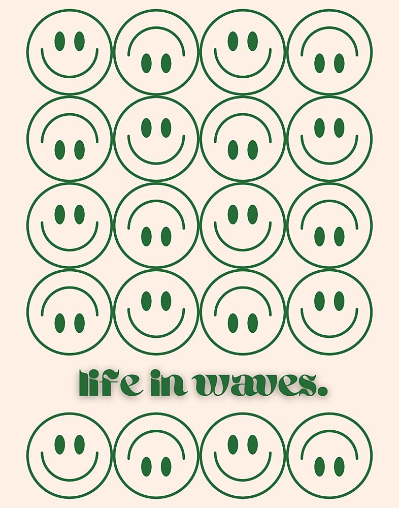 Life in Waves Smiles art print by Nazma Khokhar for $57.95 CAD