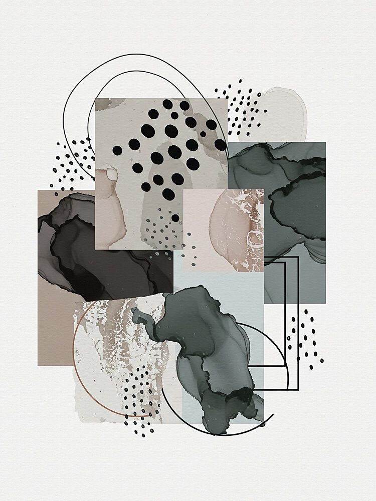 Abstract Earthy Layers art print by Miguel Bruzual for $57.95 CAD