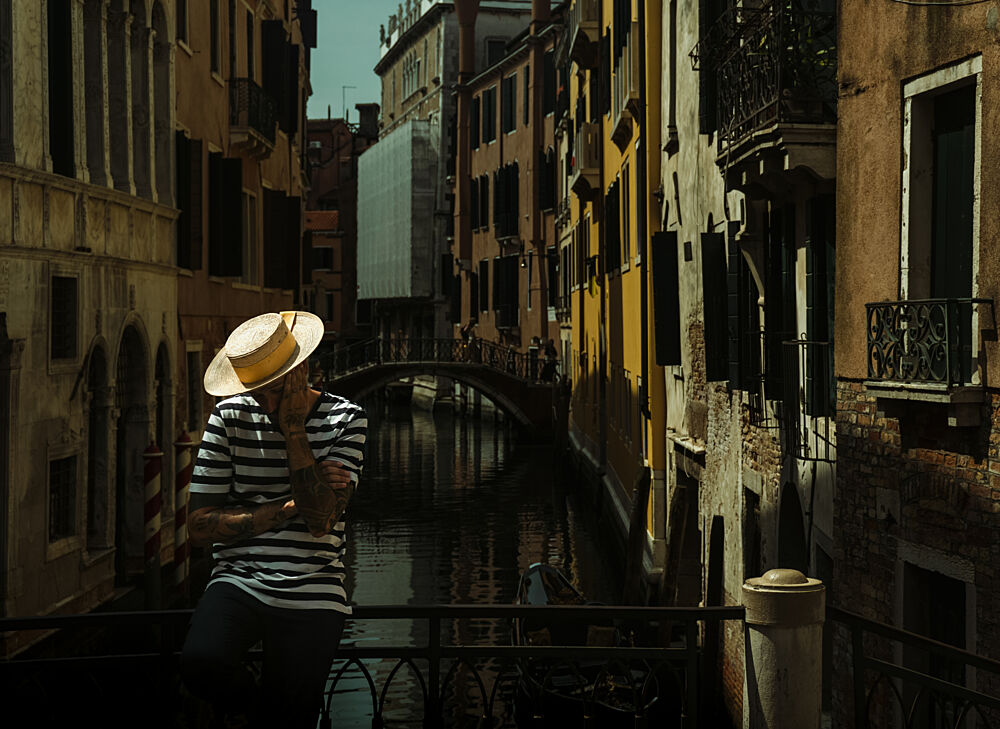 Gondolier in Venice Canal art print by MD Aidul Islam for $57.95 CAD