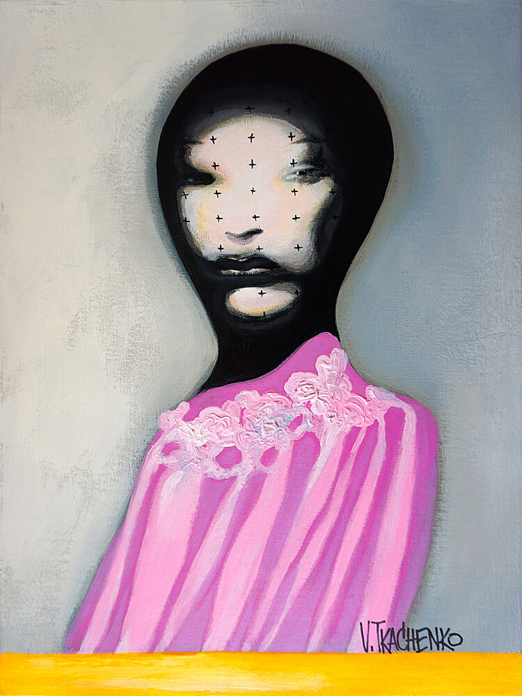 Pink Fashion Portrait art print by Victor Tkachenko for $57.95 CAD