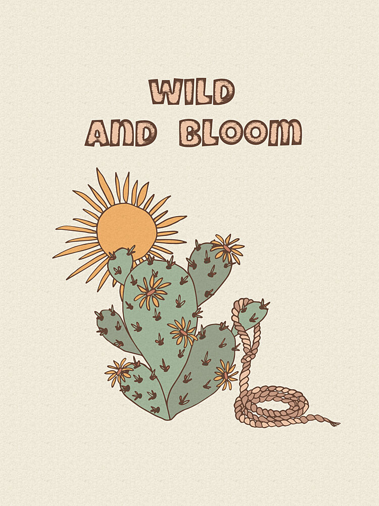 Wild Desert Cactus Bloom art print by Olena Kovalova for $57.95 CAD