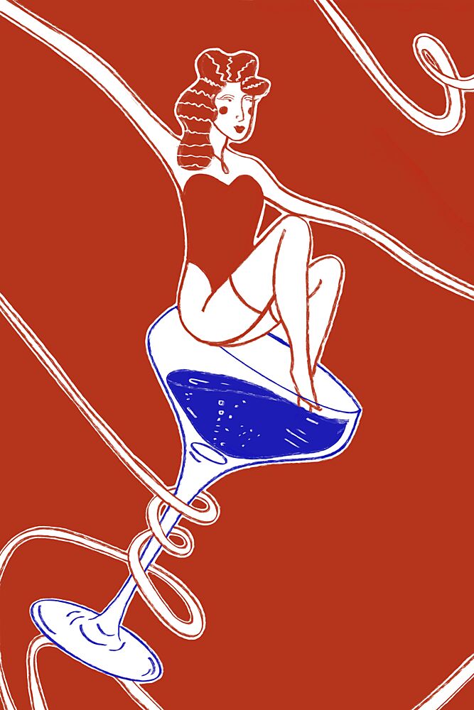 Whimsical Cocktail Delight art print by Mela Patterns for $57.95 CAD