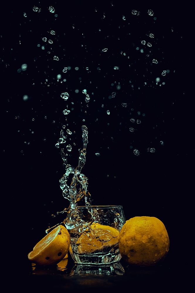 Fresh Lemon Splash art print by Kaushik Biswas for $57.95 CAD