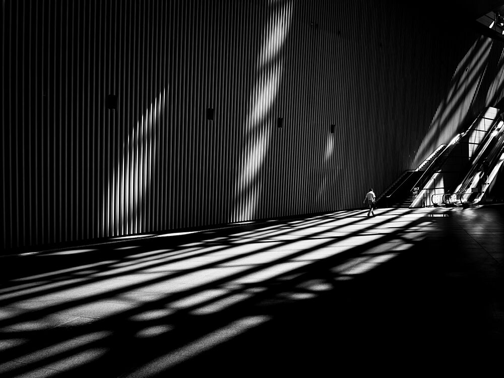 Solitary Figure Shadows art print by Kenichiro Tsukada for $57.95 CAD