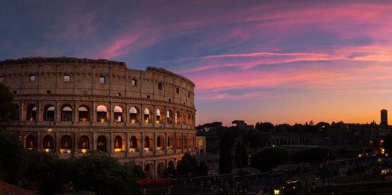Roman Colosseum Sunset art print by Antonio Melian Vega for $57.95 CAD