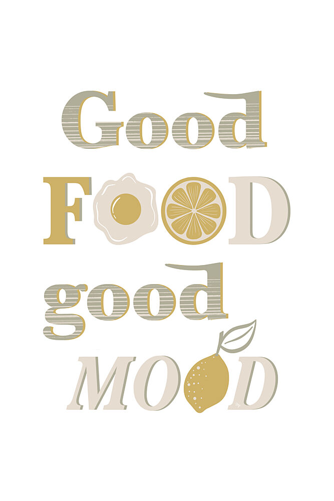 Good Food Good Mood art print by Martina for $57.95 CAD