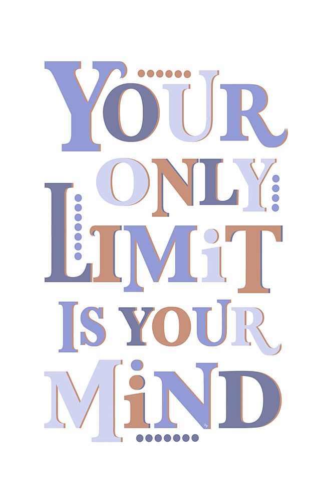 Inspirational Mind Typography art print by Martina for $57.95 CAD
