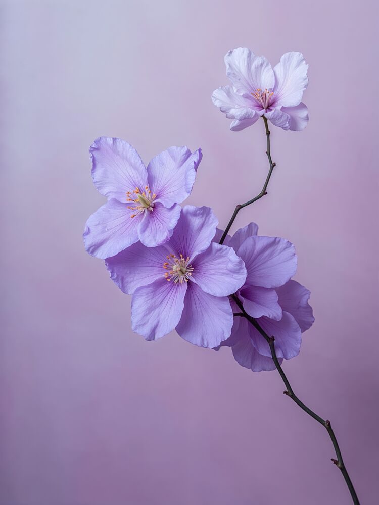 Soft Purple Blooms art print by Shaon Khalid for $57.95 CAD