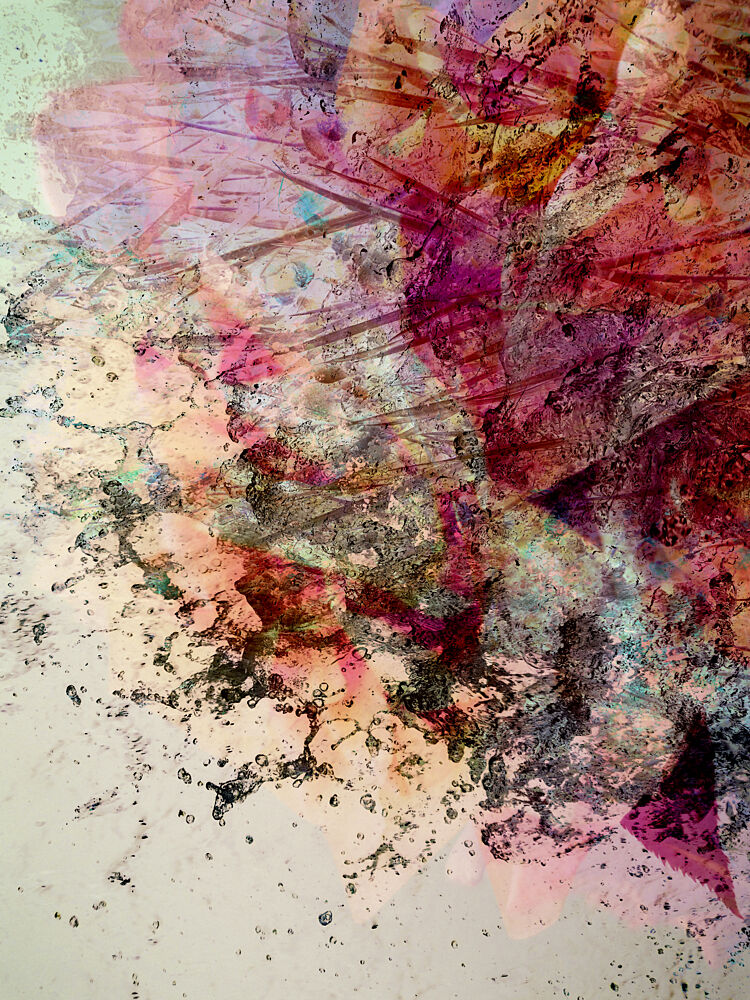 Vibrant Abstract Splatter art print by Angelo Cerantola for $57.95 CAD