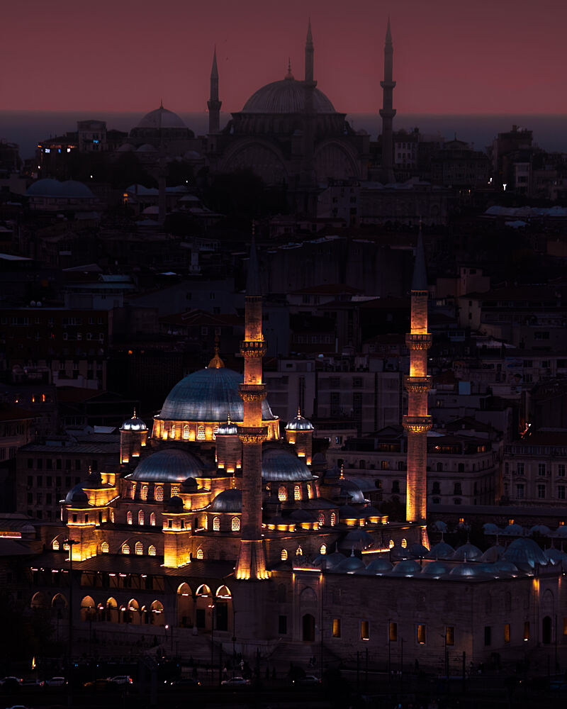 Istanbul Mosques at Night art print by Joao Pedro Navarro Maranhao for $57.95 CAD