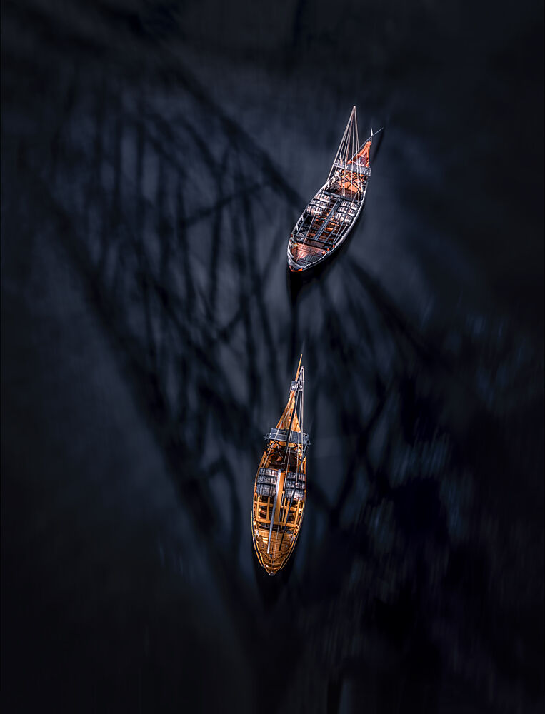 Boats and Shaded Waters art print by Frank W. for $57.95 CAD