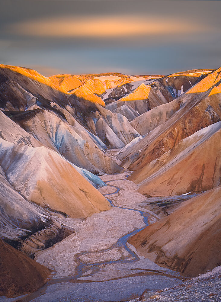 Colorful Mountain Sunset art print by Dawn X W for $57.95 CAD