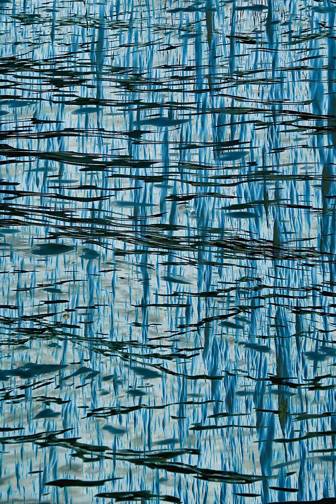 Rippling Blue Reflections art print by Alexander Stefan for $57.95 CAD