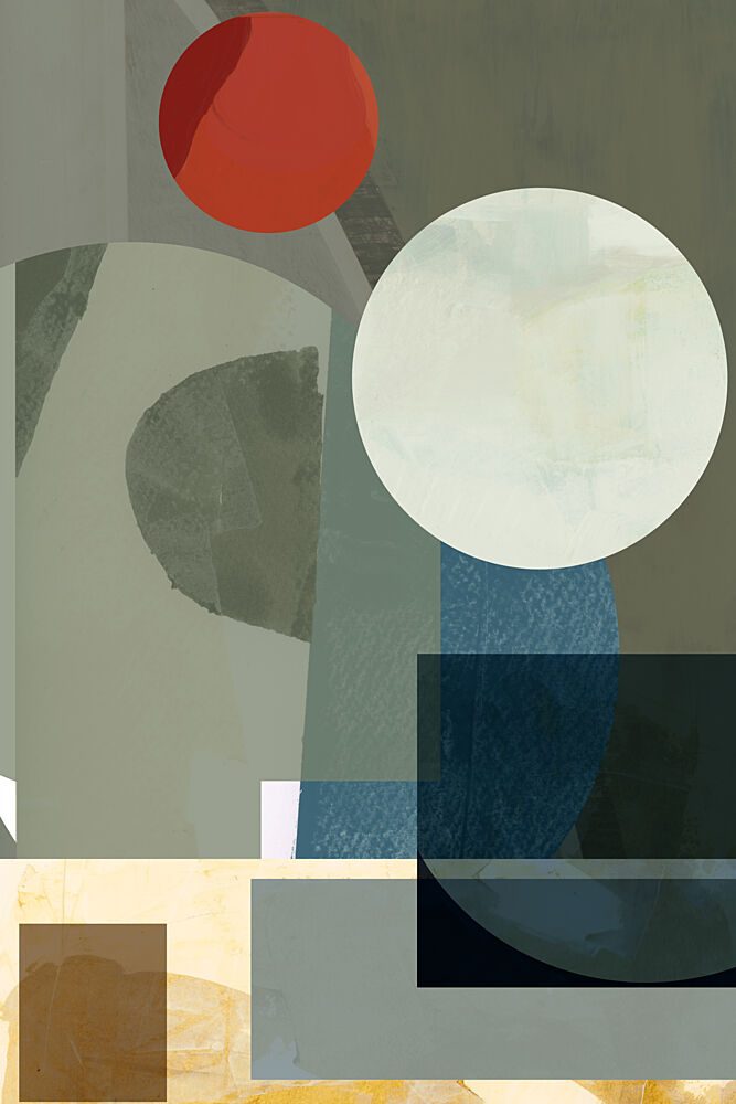 Muted Geometric Composition art print by Cartissi for $57.95 CAD