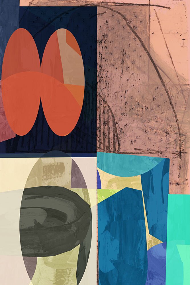 Vibrant Geometric Abstract art print by Cartissi for $57.95 CAD
