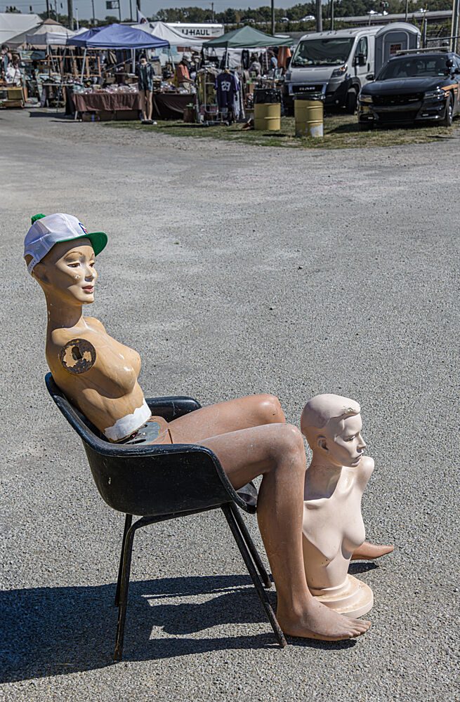 Flea Market Mannequin art print by Andrew Beavis for $57.95 CAD