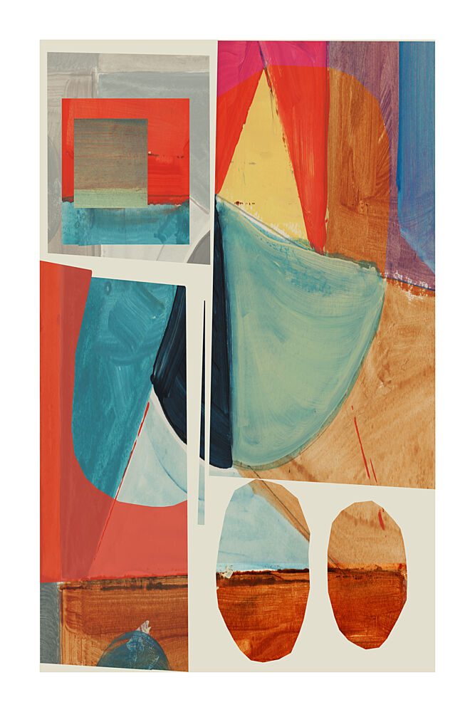 Vibrant Abstract Shapes art print by Cartissi for $57.95 CAD