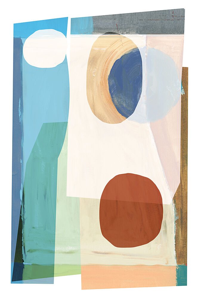 Layered Abstract Shapes art print by Cartissi for $57.95 CAD