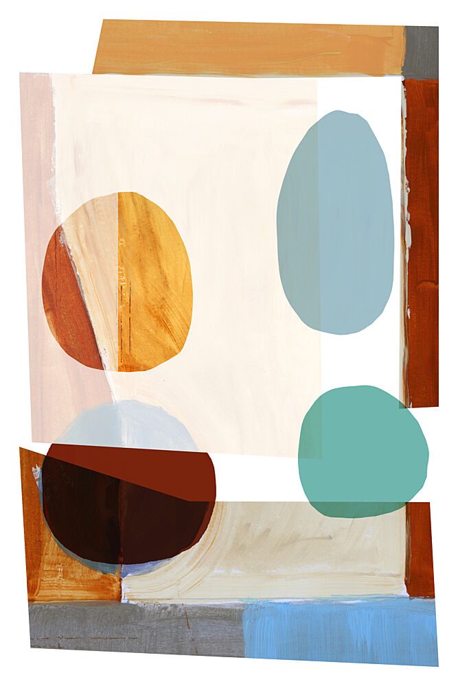 Modern Color Blocks art print by Cartissi for $57.95 CAD
