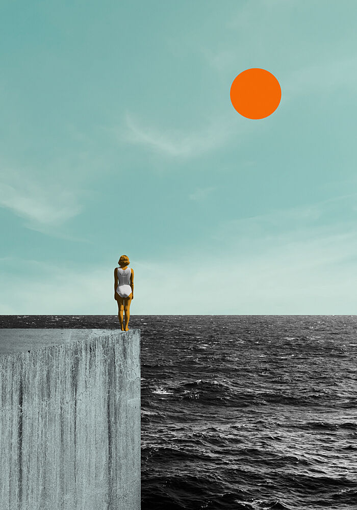 Minimalist Ocean Solitude art print by Daniel Donocik for $57.95 CAD