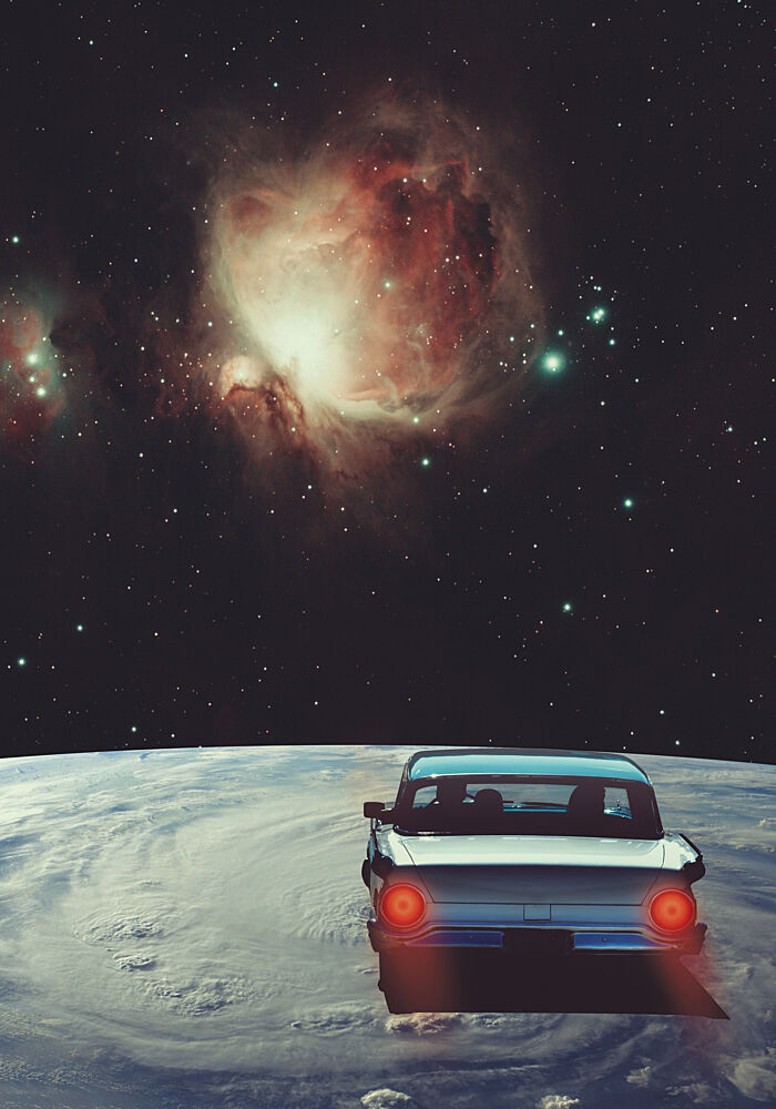 Cosmic Car Journey art print by Daniel Donocik for $57.95 CAD