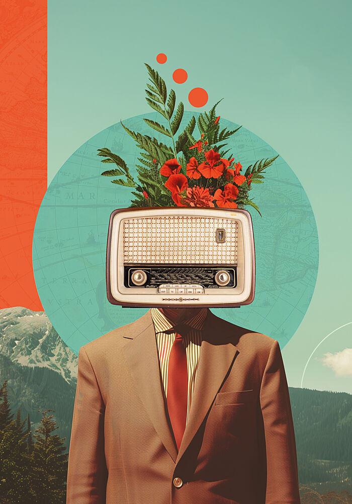 Blooming Radio Head art print by Daniel Donocik for $57.95 CAD