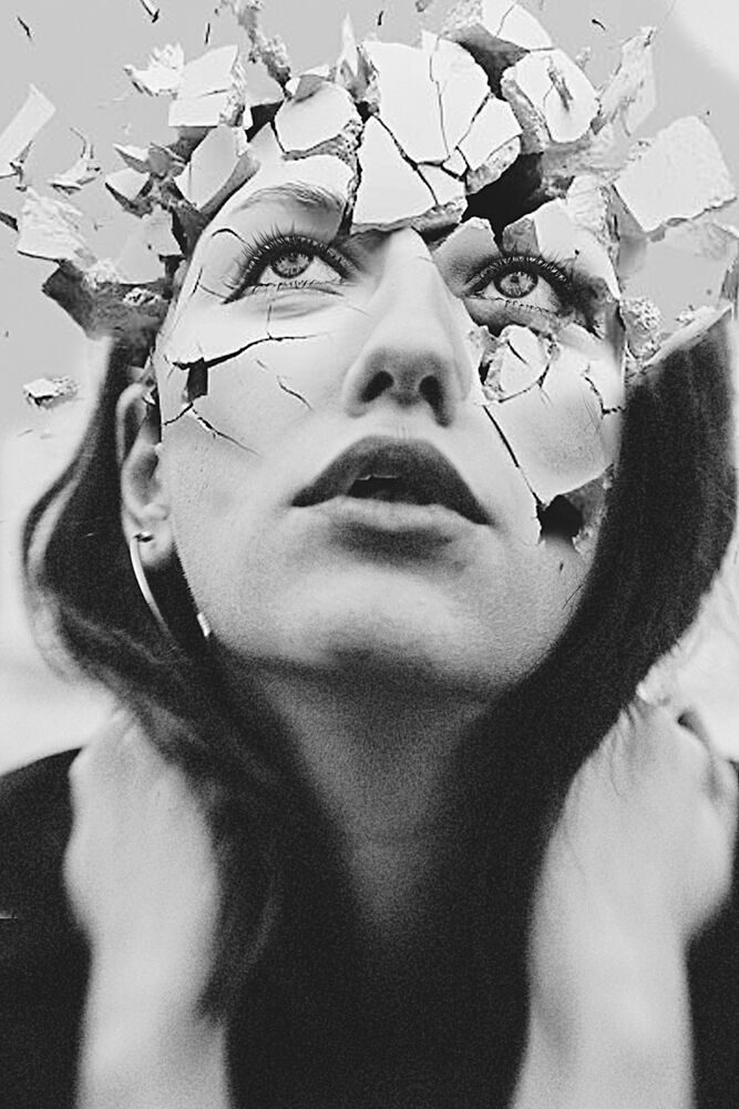 Shattered Mind Portrait art print by Bogdan Bousca for $57.95 CAD