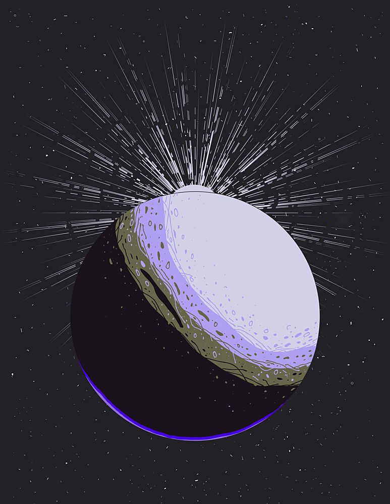 Cosmic Planet Glow art print by Nicholas for $57.95 CAD