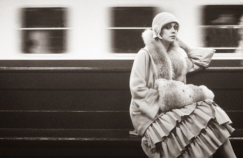 Pensive Flapper Train Station art print by Angelika Vogel for $57.95 CAD