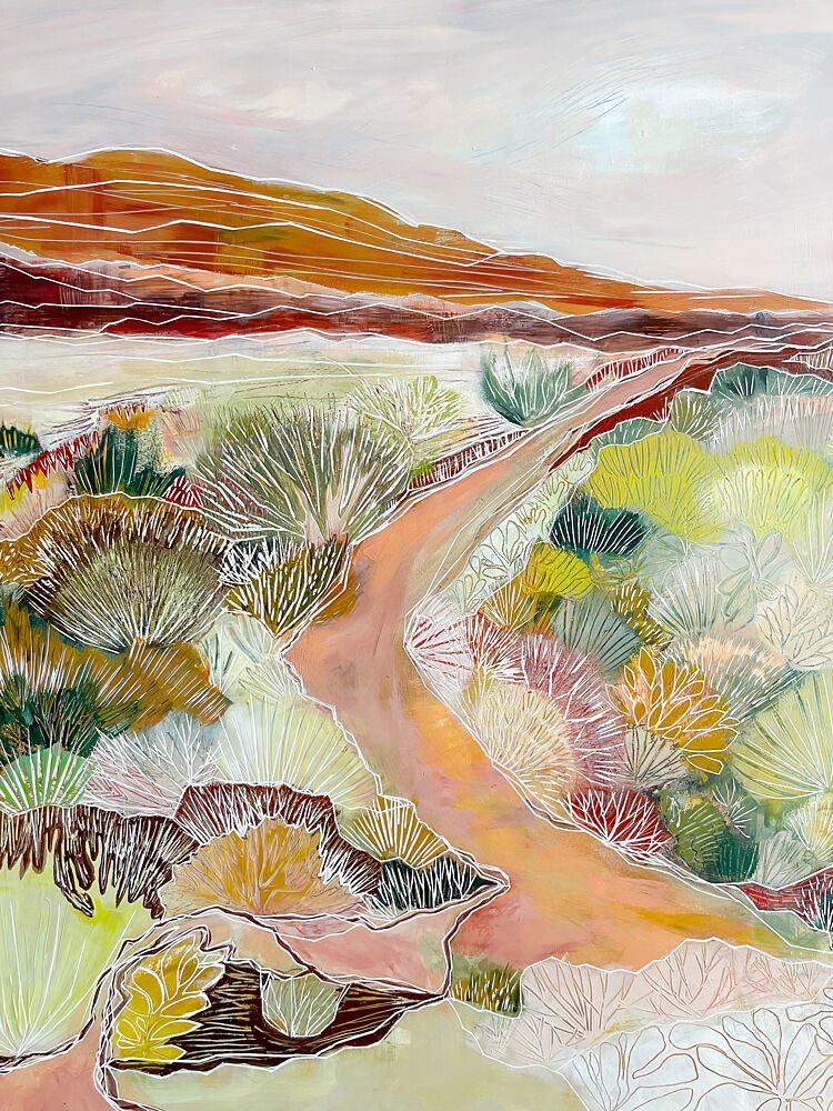 Winding Desert Path art print by Sarah Fitzgerald for $57.95 CAD