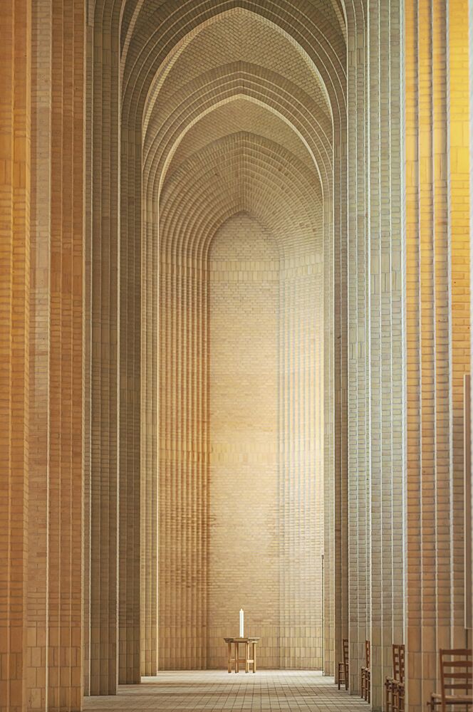 Contemplative Brick Arches art print by Liang Chen for $57.95 CAD
