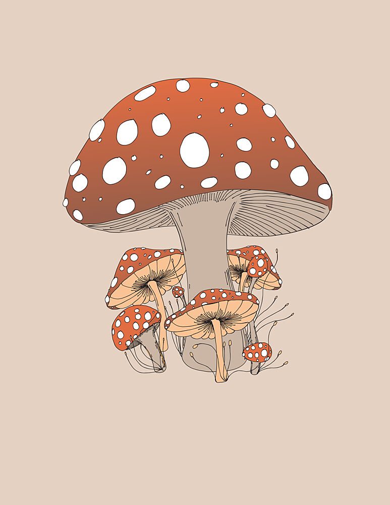 Mushroom Forest Dream art print by Nicholas for $57.95 CAD