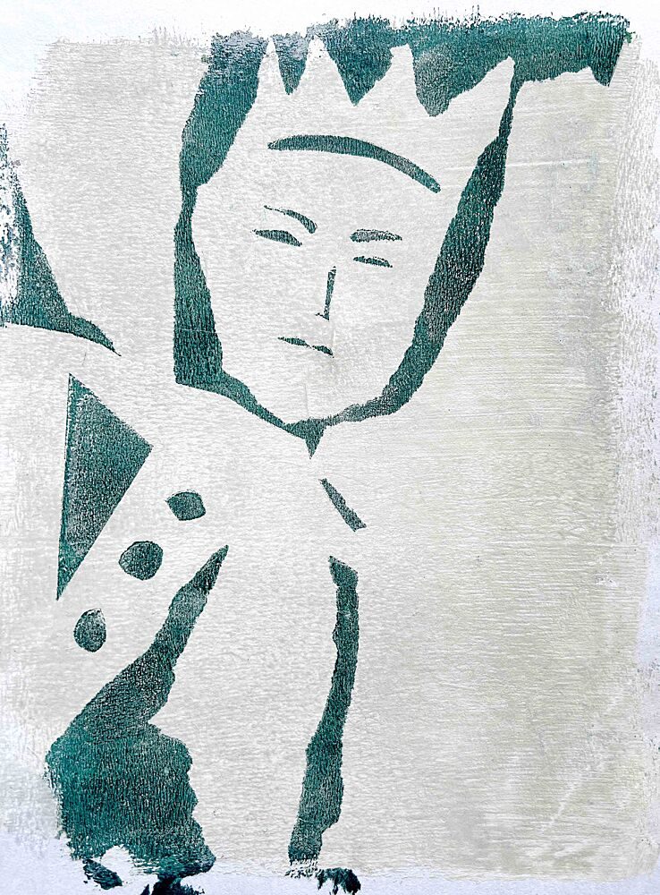 Abstract Portrait II art print by Christina Misuro for $57.95 CAD