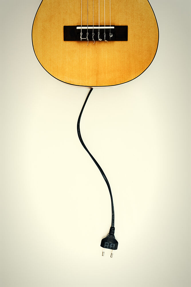 Acoustic Electric Plug art print by Ina Tanzer for $57.95 CAD