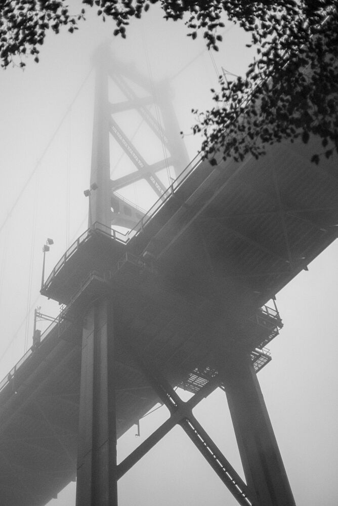 Towering Bridge in Mist art print by Lynann Colligan for $57.95 CAD