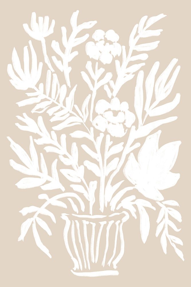Minimalist Floral Bouquet art print by Melloi Art Prints for $57.95 CAD